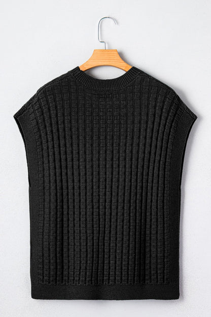 Marina Textured Short Sleeve Sweater - Hello Beautiful BoutiqueShort Sleeve SweatersThreaded Pear