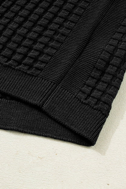 Marina Textured Short Sleeve Sweater - Hello Beautiful BoutiqueShort Sleeve SweatersThreaded Pear