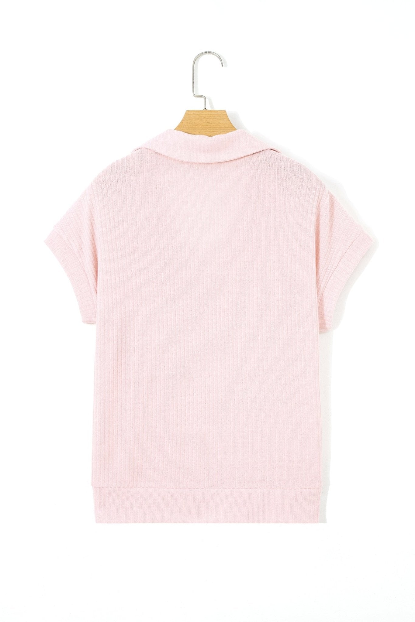 Marley Light Collared Ribbed Tee - Hello Beautiful BoutiqueTops & TeesThreaded Pear