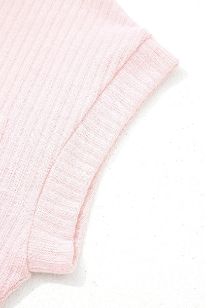 Marley Light Collared Ribbed Tee - Hello Beautiful BoutiqueTops & TeesThreaded Pear