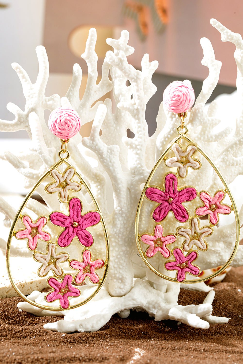 Marley Plaited Plated Waterdrop Earrings - Hello Beautiful BoutiqueJewelryThreaded Pear