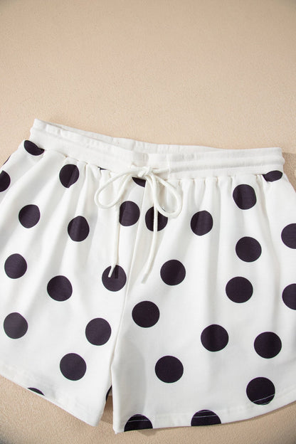 Marley Shoulder Pullover Drawstring Shorts Set - Hello Beautiful BoutiqueShort SetsThreaded Pear