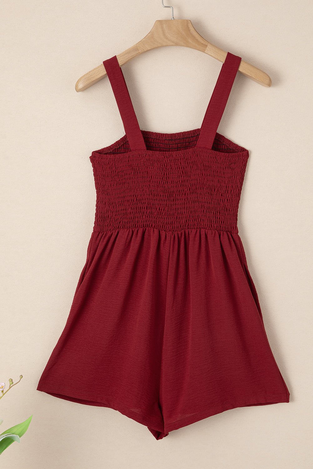 Marlowe Casual Smocked Sleeveless Romper - Hello Beautiful BoutiqueJumpsuits & RompersThreaded Pear