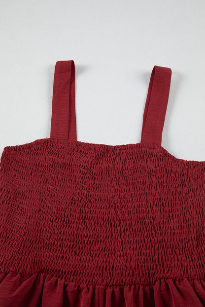 Marlowe Casual Smocked Sleeveless Romper - Hello Beautiful BoutiqueJumpsuits & RompersThreaded Pear