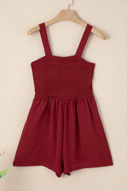 Marlowe Casual Smocked Sleeveless Romper - Hello Beautiful BoutiqueJumpsuits & RompersThreaded Pear
