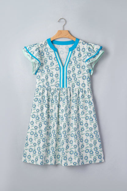 Marlowe Flutter Sleeve Mini Dress - Hello Beautiful BoutiqueFloral DressesThreaded Pear