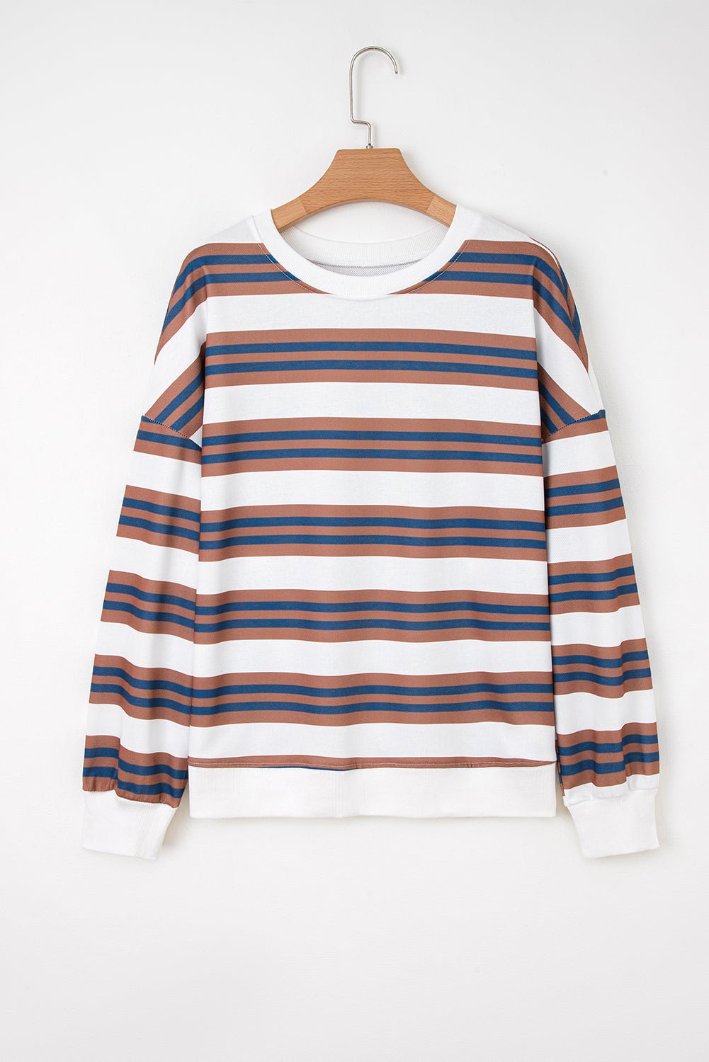 Marlowe Stripe Drop Shoulder Pullover - Hello Beautiful Boutique15% OFFThreaded Pear