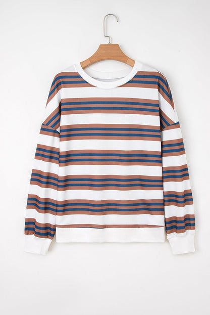 Marlowe Stripe Drop Shoulder Pullover - Hello Beautiful Boutique15% OFFThreaded Pear