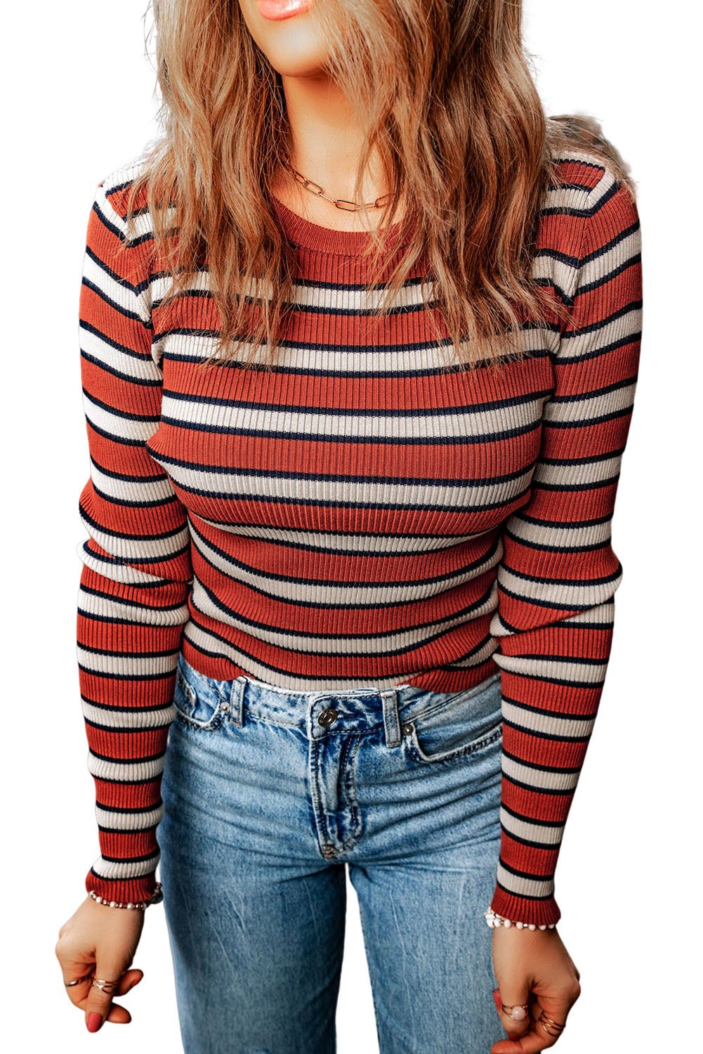 Martha Knit Slim Fit Top - Hello Beautiful Boutique20% OFFThreaded Pear