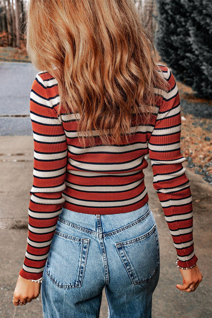 Martha Knit Slim Fit Top - Hello Beautiful Boutique20% OFFThreaded Pear