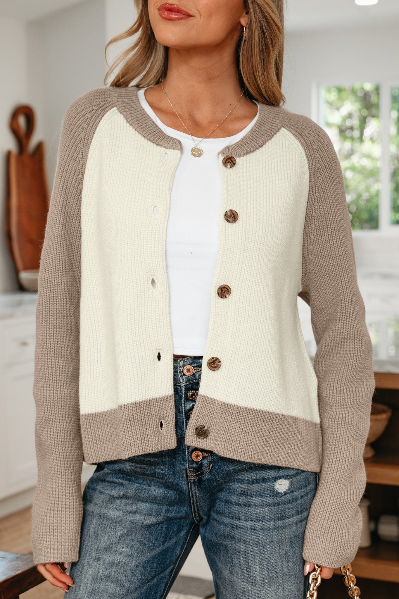 Maryam Ribbed Knit Down Sweater - Hello Beautiful BoutiqueCardigansThreaded Pear