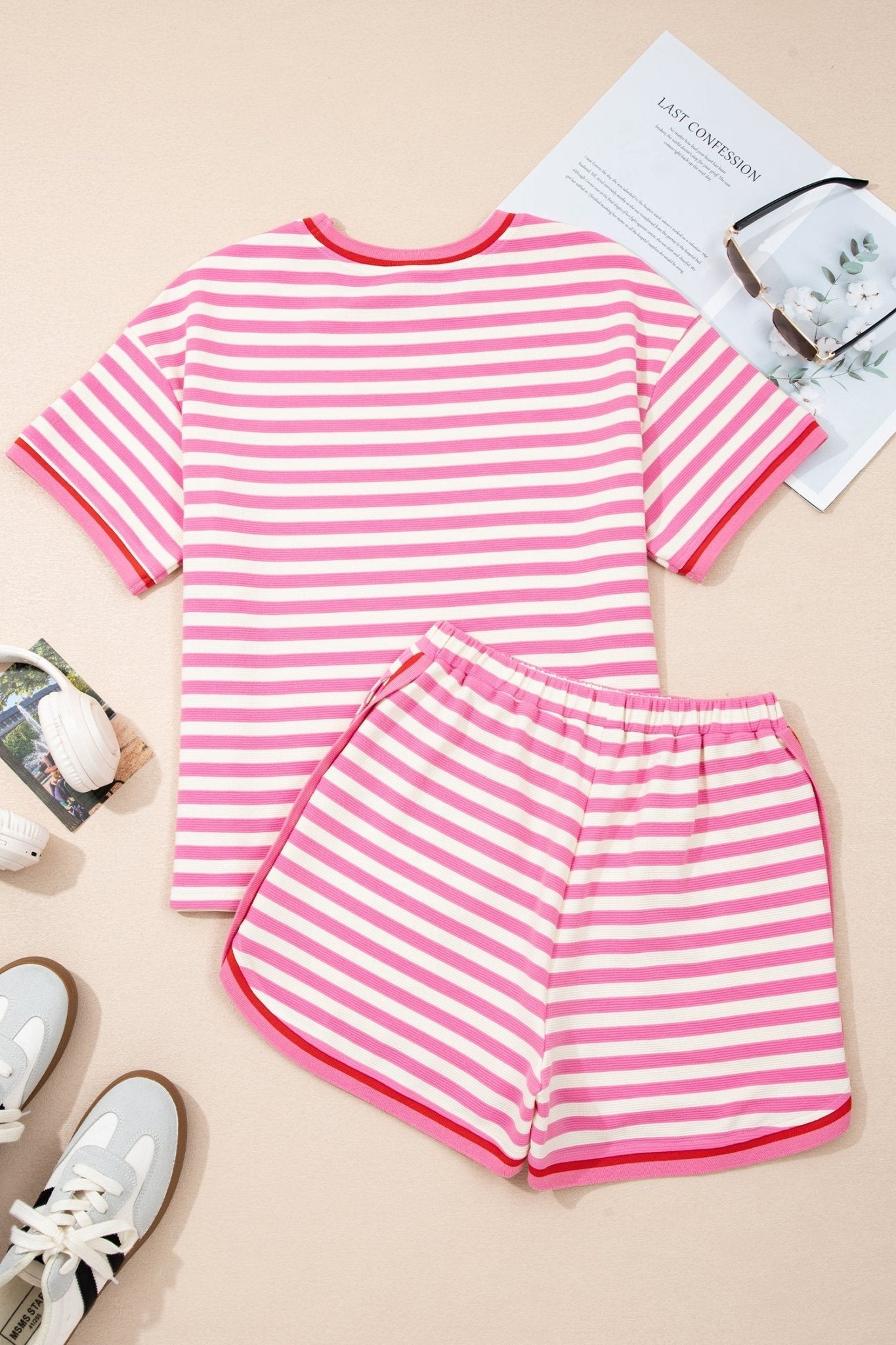 Matilda Trim Short Sleeve Set - Hello Beautiful BoutiqueShort SetsThreaded Pear