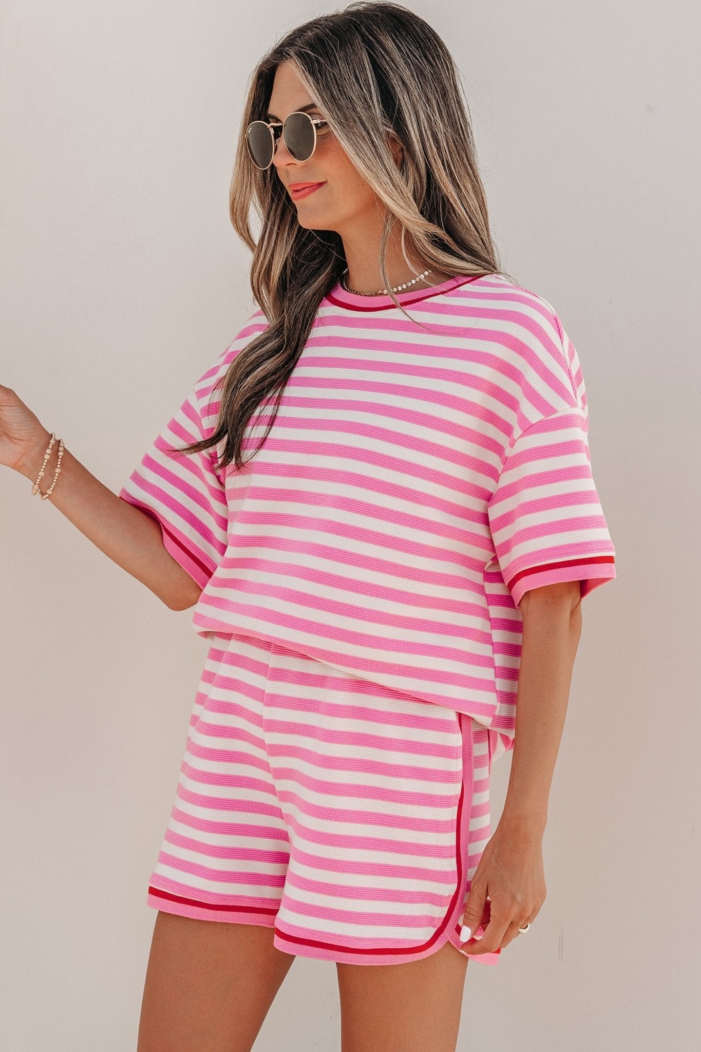 Matilda Trim Short Sleeve Set - Hello Beautiful BoutiqueShort SetsThreaded Pear
