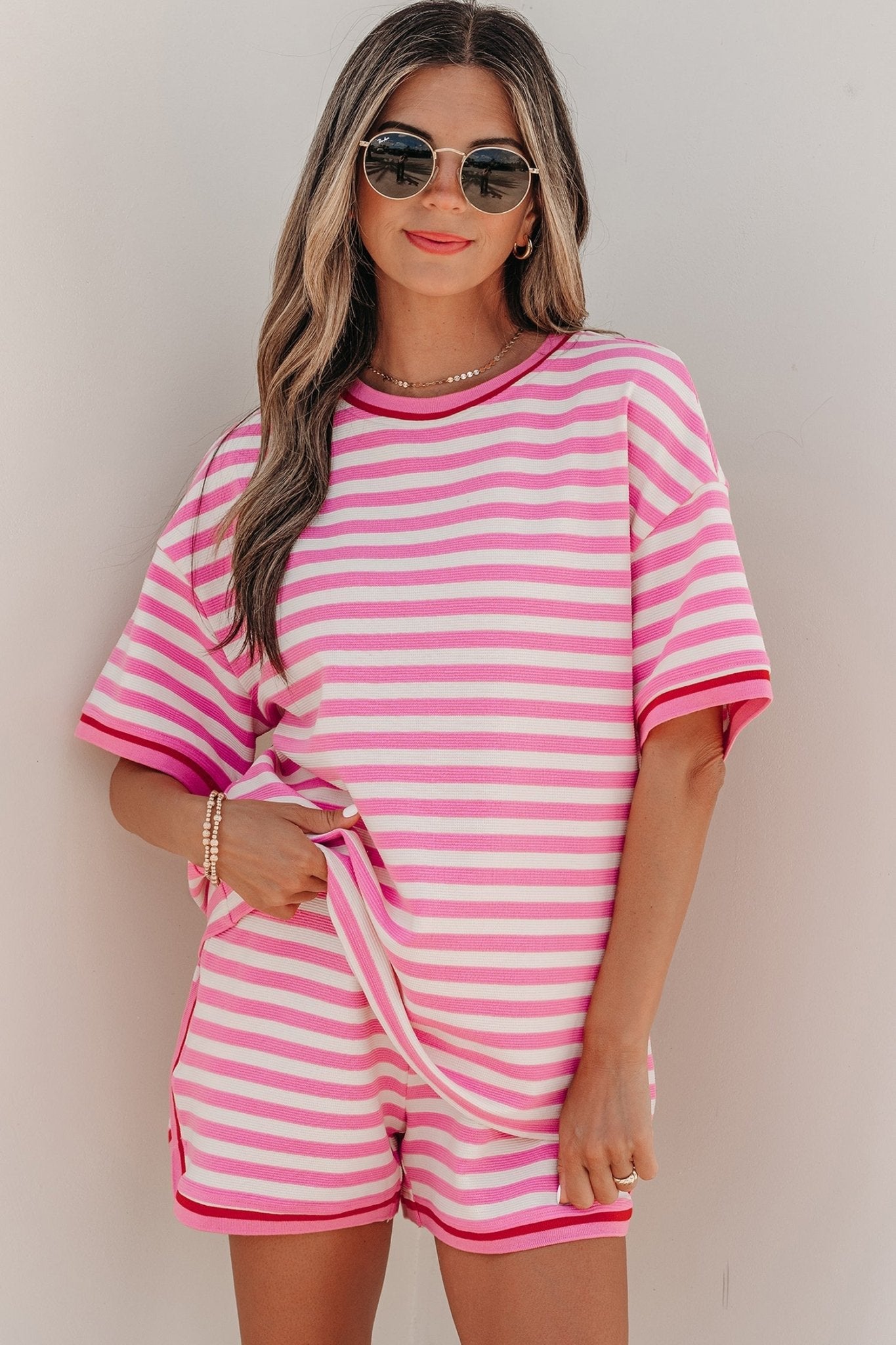 Matilda Trim Short Sleeve Set - Hello Beautiful BoutiqueShort SetsThreaded Pear