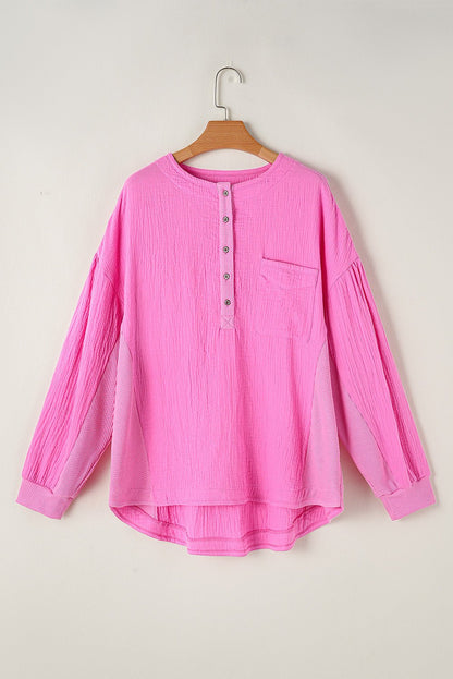 Mavis Chest Drop Sleeve PLUS Top - Hello Beautiful BoutiquePlus Size Long Sleeve TopsThreaded Pear