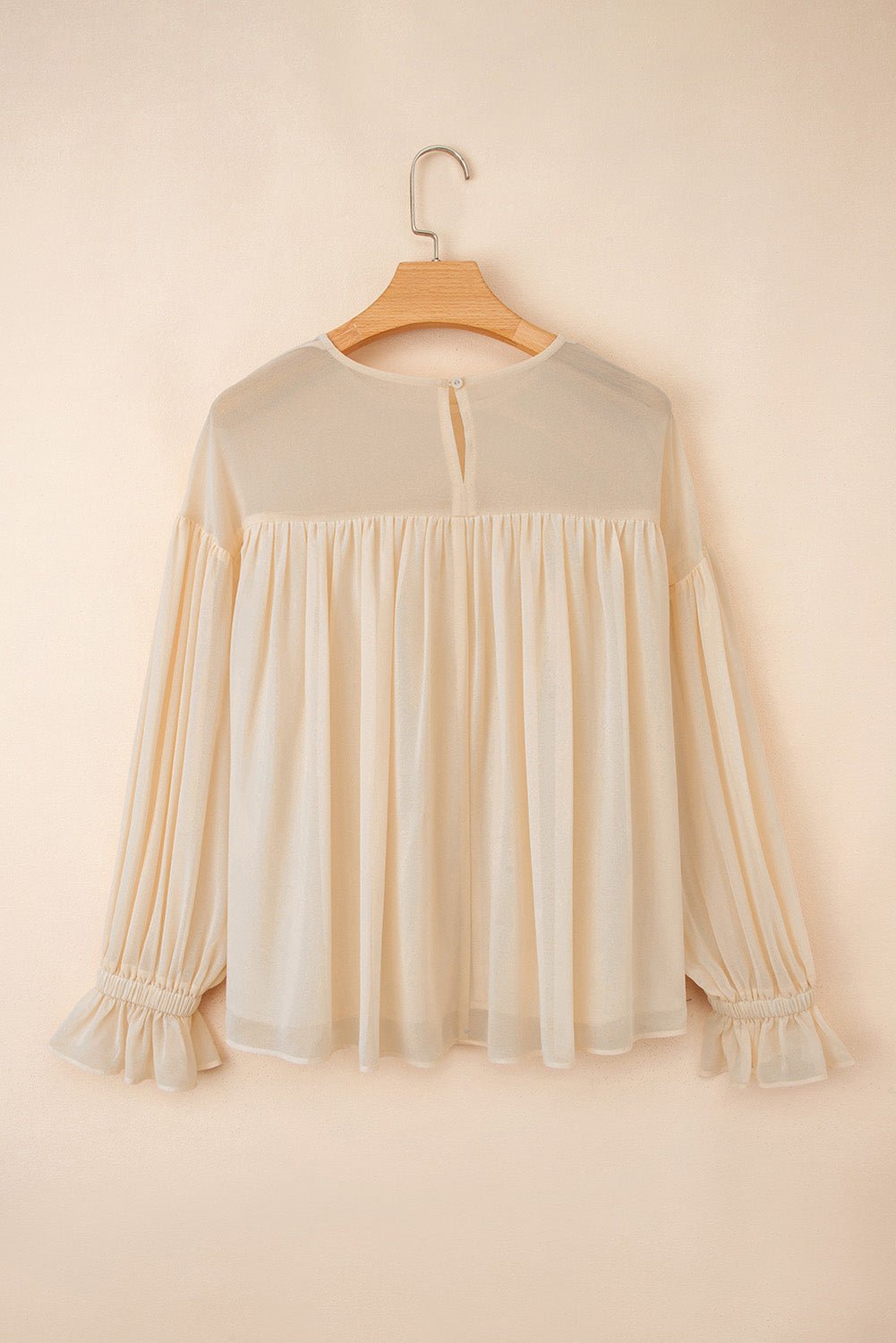 Mayaevi Sleeve Chiffon Blouse Long Sleeve Top - Hello Beautiful BoutiqueBlouses & ShirtsThreaded Pear