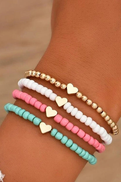 Mazie Beaded Layered Bracelet Set - Hello Beautiful BoutiqueJewelryThreaded Pear