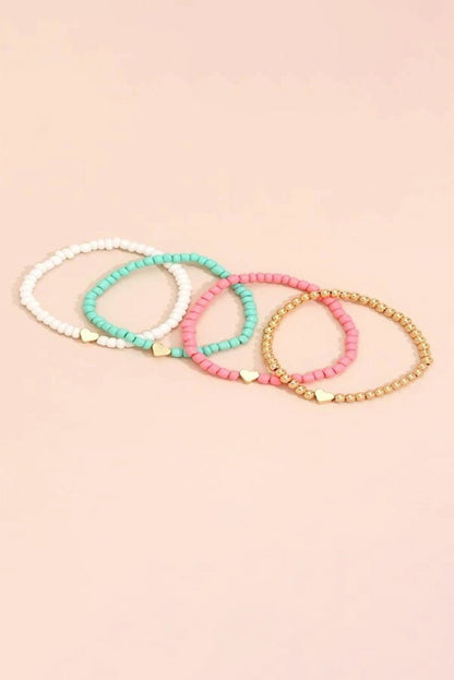 Mazie Beaded Layered Bracelet Set - Hello Beautiful BoutiqueJewelryThreaded Pear