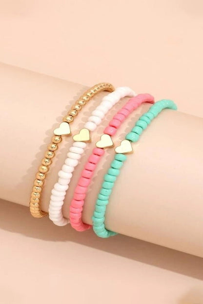 Mazie Beaded Layered Bracelet Set - Hello Beautiful BoutiqueJewelryThreaded Pear