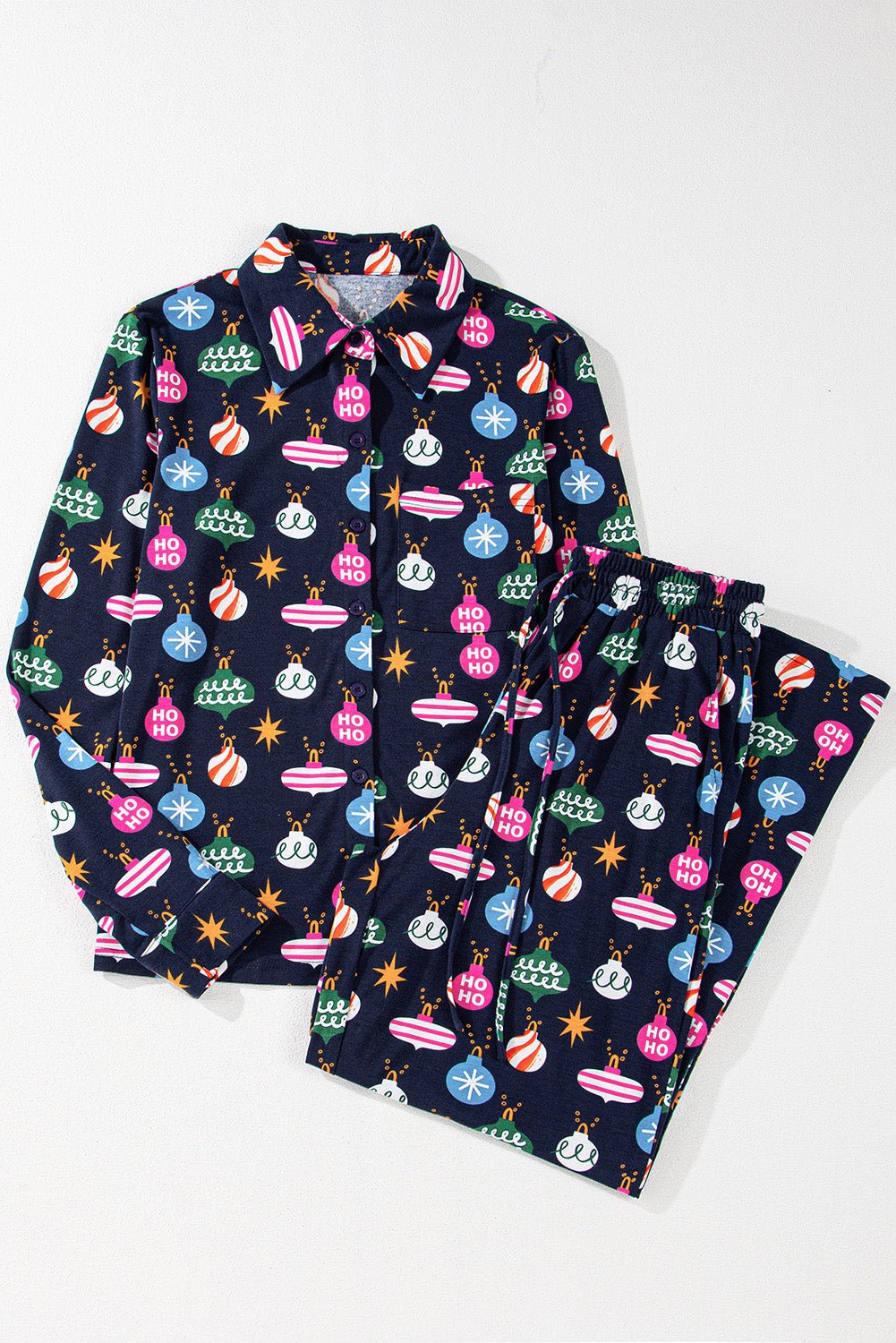 Mazie Christmas Lights Print Shirt - Hello Beautiful BoutiqueSleepwearThreaded Pear