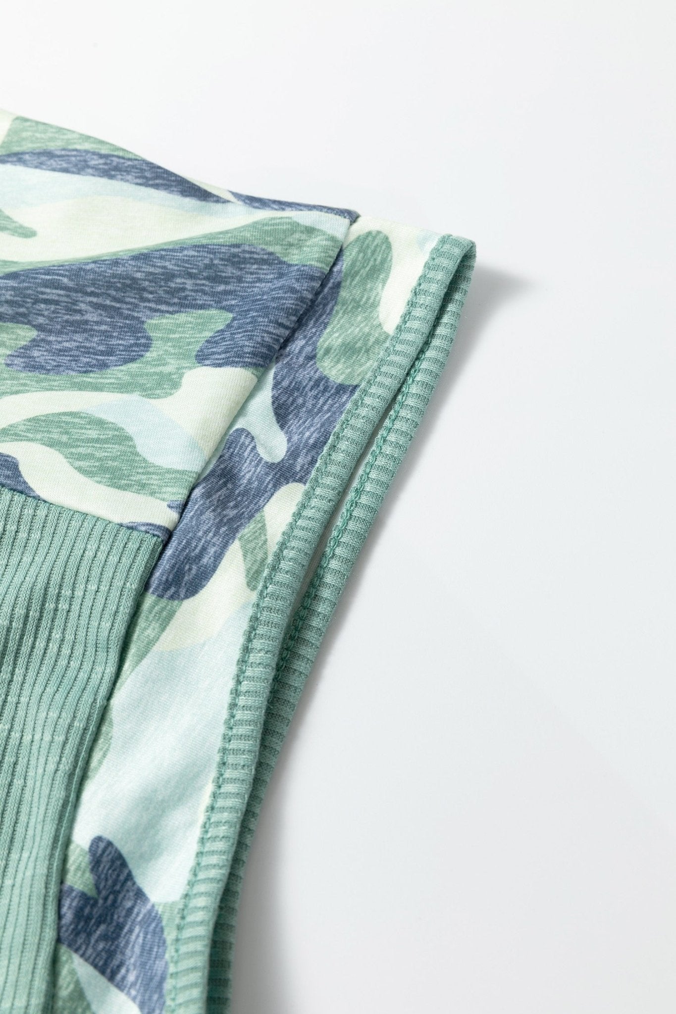 Mazie Mist Ribbed Patchwork PLUS Tee - Hello Beautiful BoutiquePlus Size Tops & TeesThreaded Pear