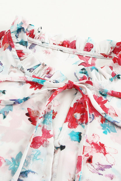 Mckenna Cakewalk Floral Smocked Blouse - Hello Beautiful BoutiqueBlouses & ShirtsThreaded Pear