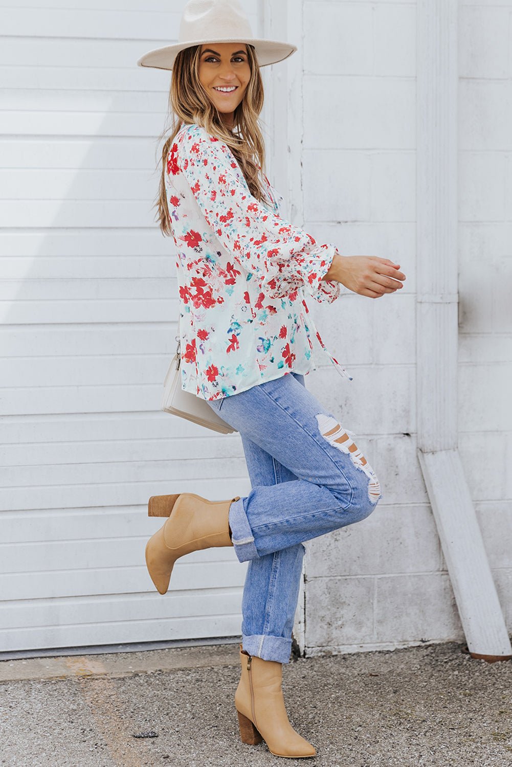 Mckenna Cakewalk Floral Smocked Blouse - Hello Beautiful BoutiqueBlouses & ShirtsThreaded Pear