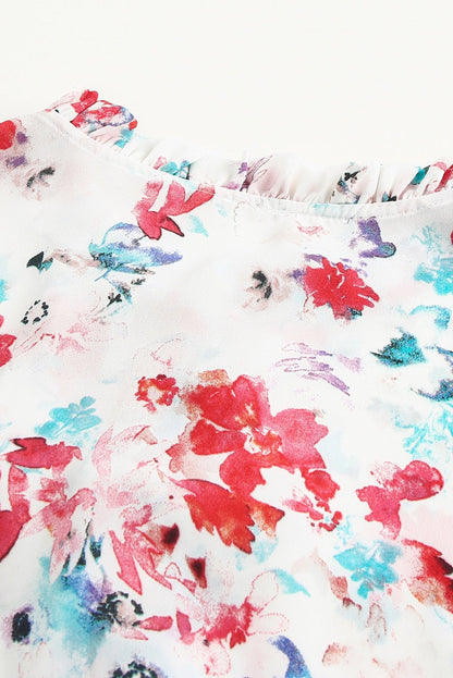 Mckenna Cakewalk Floral Smocked Blouse - Hello Beautiful BoutiqueBlouses & ShirtsThreaded Pear
