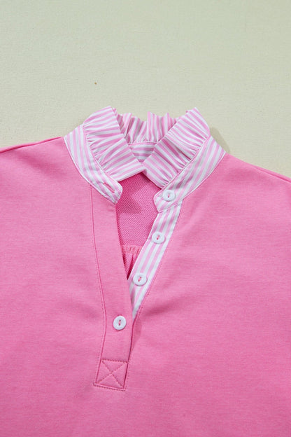 Mckenzie Collar Short Sleeve Blouse - Hello Beautiful BoutiqueBlouses & ShirtsThreaded Pear