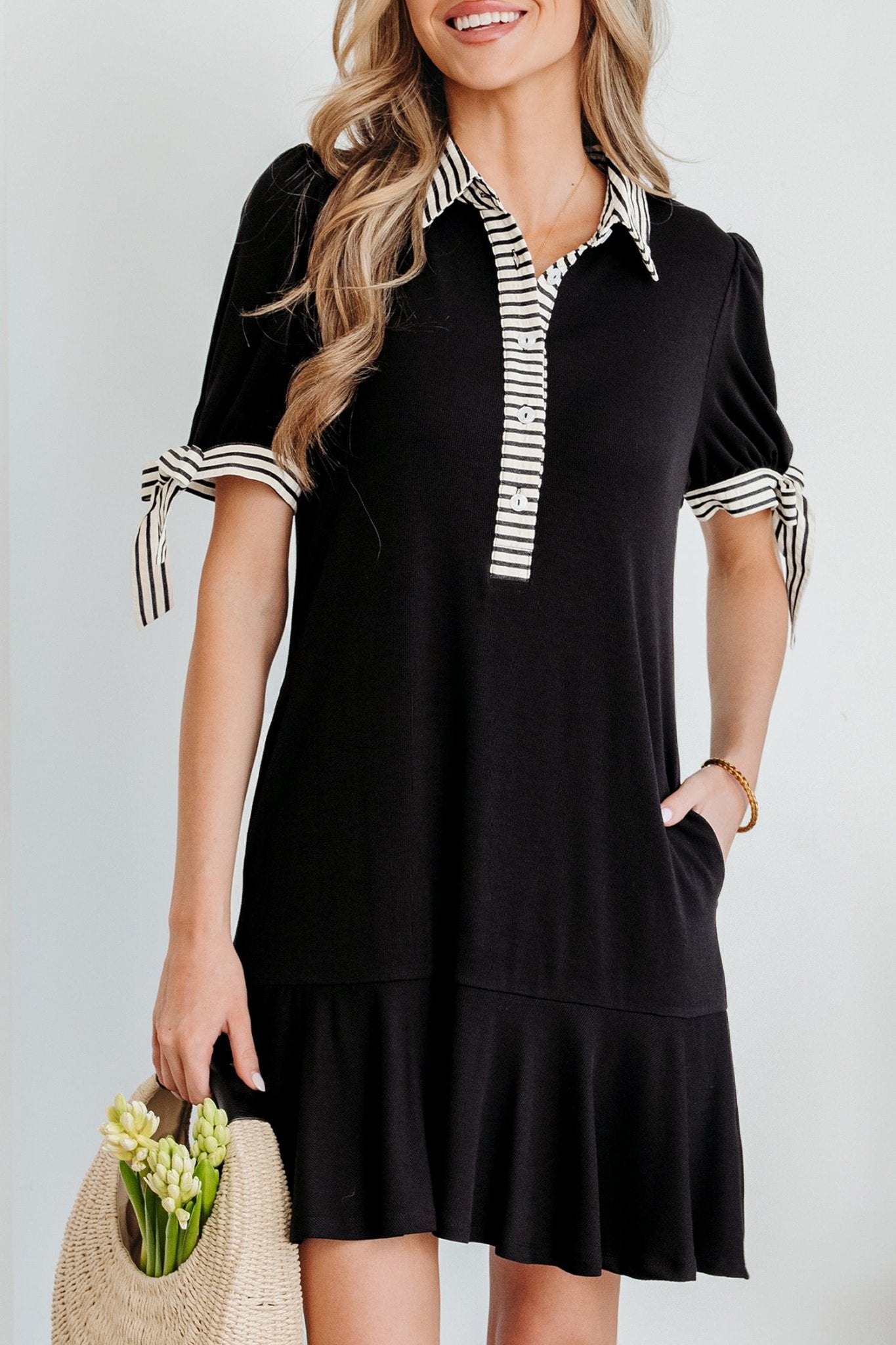 Mckenzie Sleeve Shift Mini Dress - Hello Beautiful BoutiqueMini DressesThreaded Pear