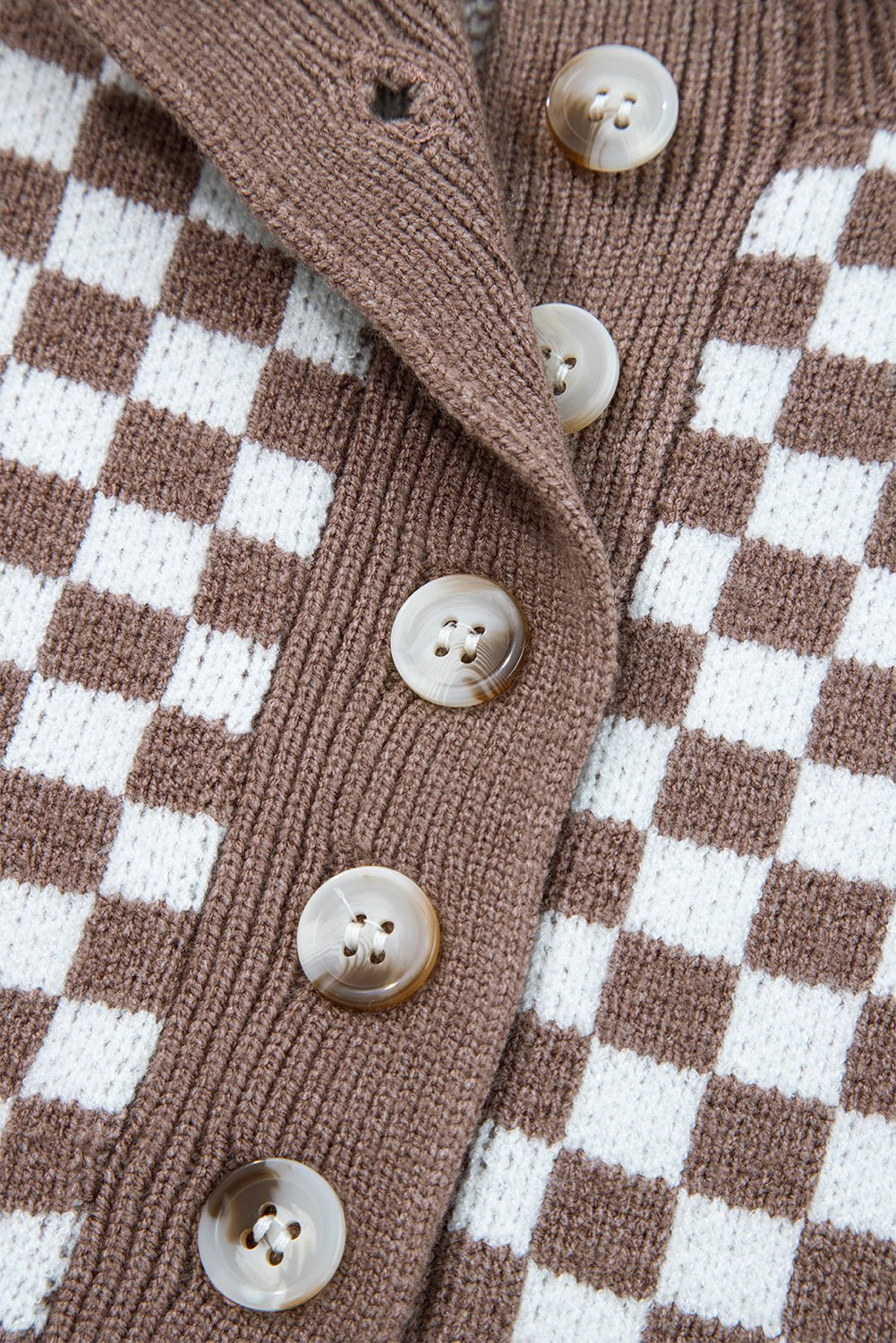Mckinley Trim Checkerboard Knit Sweater - Hello Beautiful BoutiqueSweatersThreaded Pear