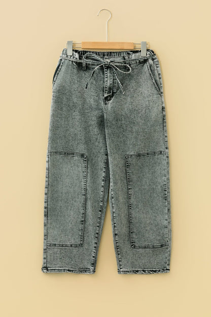 Mckinley Wash Barrel Fit Pants - Hello Beautiful BoutiqueJeansThreaded Pear