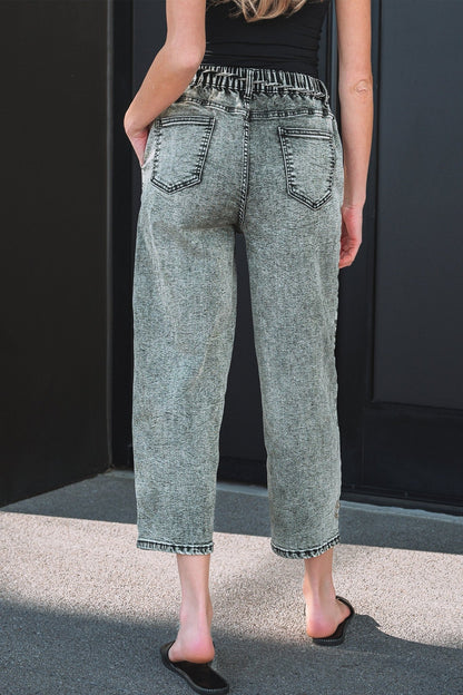 Mckinley Wash Barrel Fit Pants - Hello Beautiful BoutiqueJeansThreaded Pear
