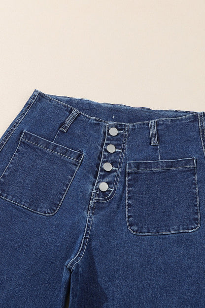 Mckinley Wide Leg Cropped Jeans - Hello Beautiful BoutiqueJeansThreaded Pear