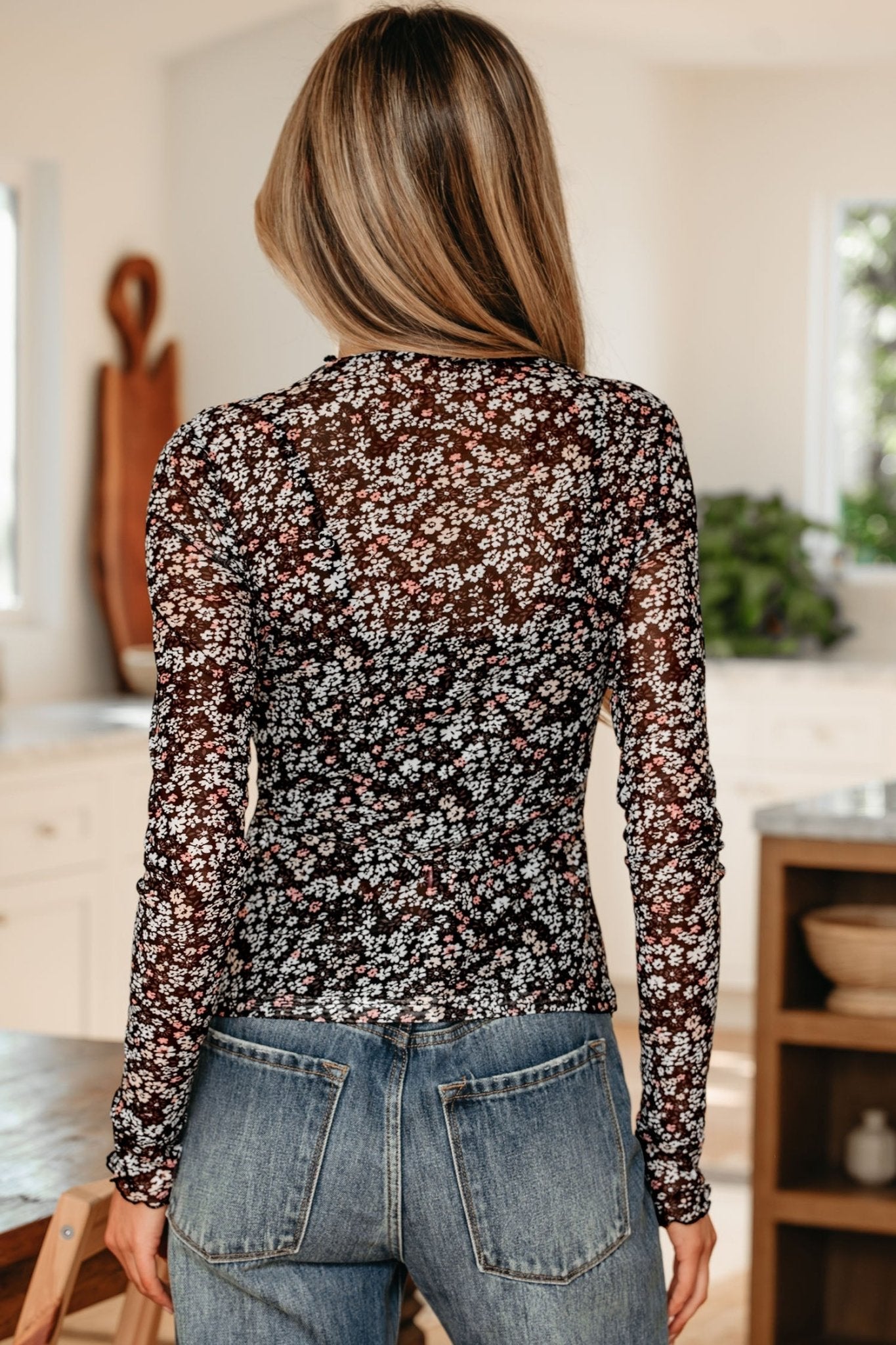 Megan Sleeve Slim Fit Top - Hello Beautiful BoutiqueLong Sleeve TopsThreaded Pear