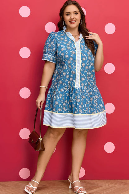 Meilani Front Ruffle Hem PLUS Dress - Hello Beautiful BoutiquePlus Size Mini DressesThreaded Pear