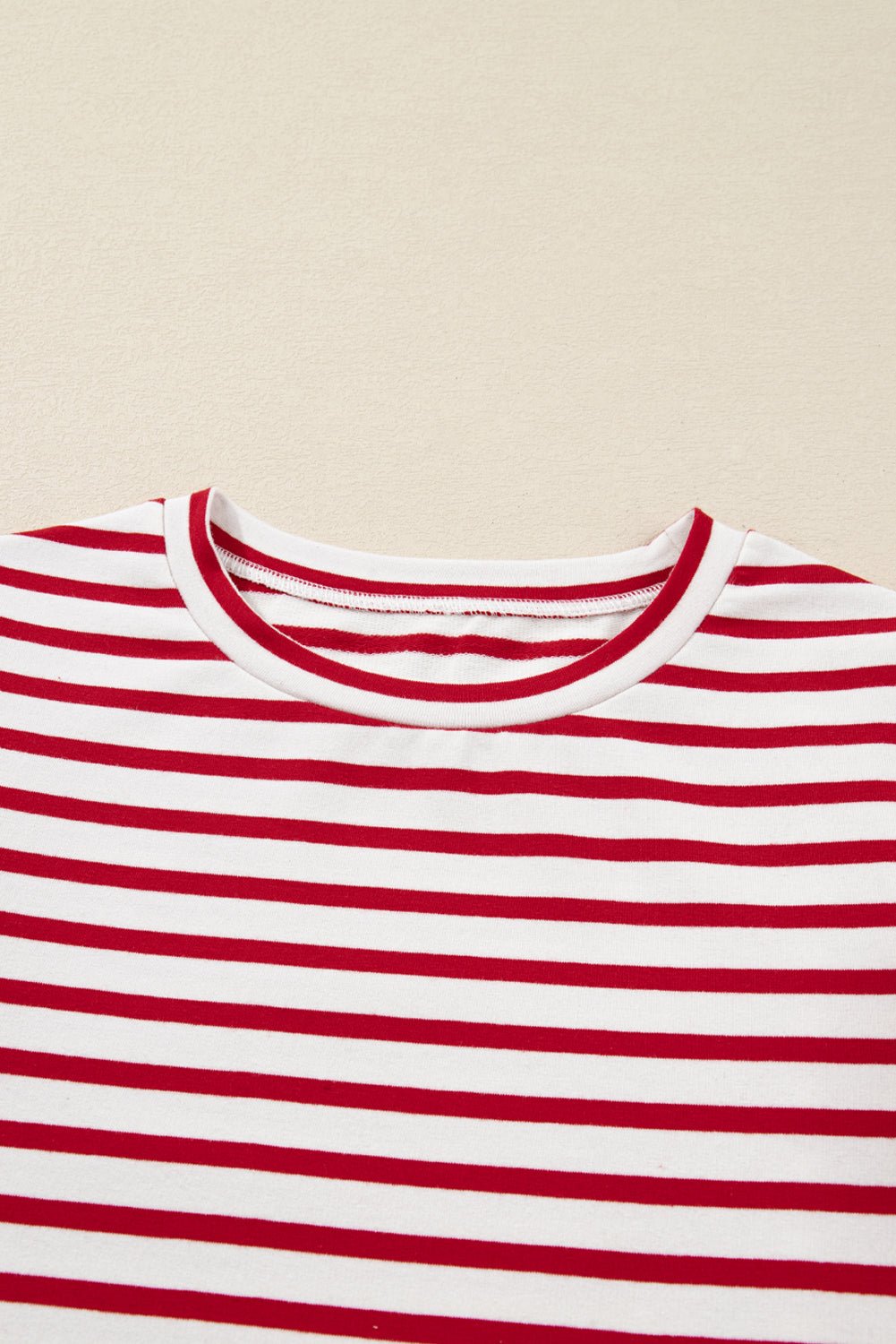 Meilani Stripe Ruffle Trim Long Sleeve Top - Hello Beautiful BoutiqueLong Sleeve TopsThreaded Pear
