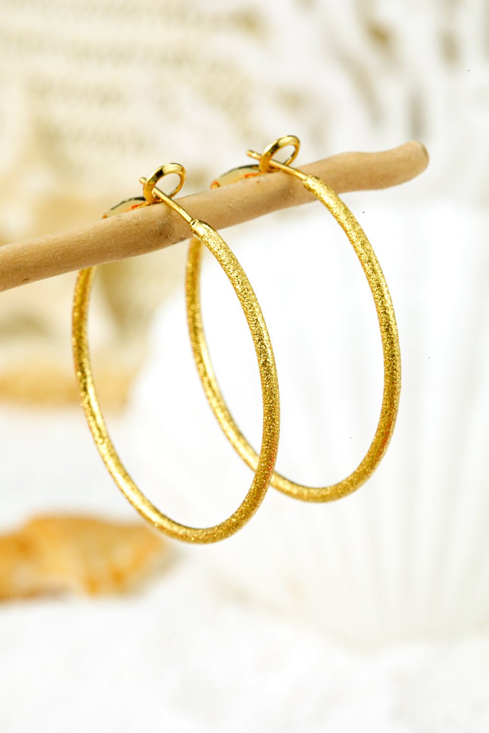 Melissa Plated Retro Hoop Earrings - Hello Beautiful BoutiqueJewelryThreaded Pear