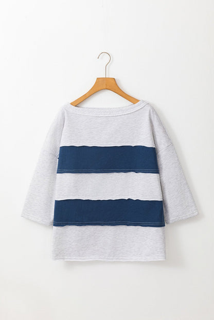 Melissa Sleeve Raw Seamed Sweatshirt - Hello Beautiful BoutiqueSweatshirts & HoodiesThreaded Pear