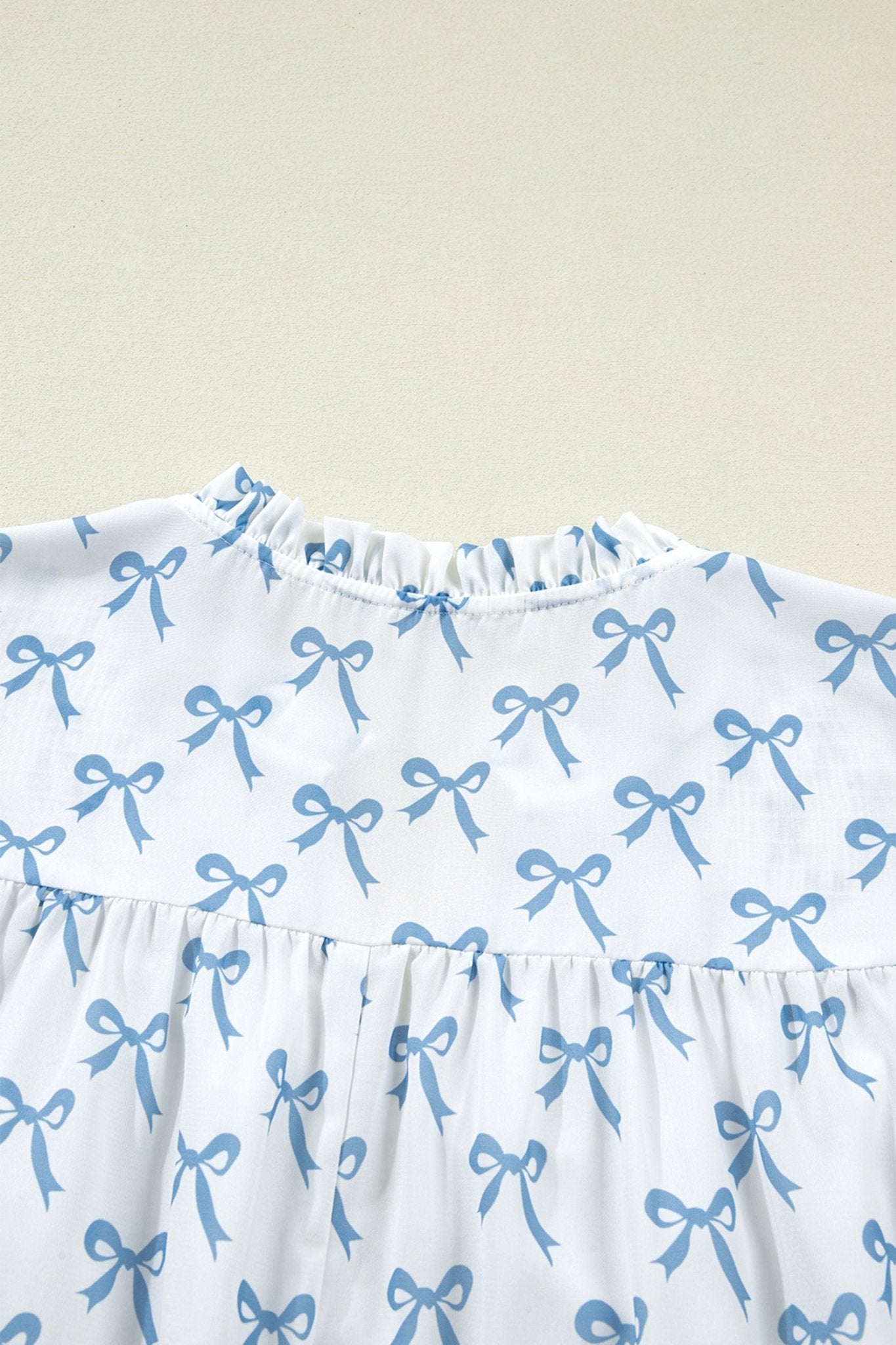 Melody Short Sleeve Bow PLUS Top - Hello Beautiful BoutiquePlus Size Blouses & ShirtsThreaded Pear