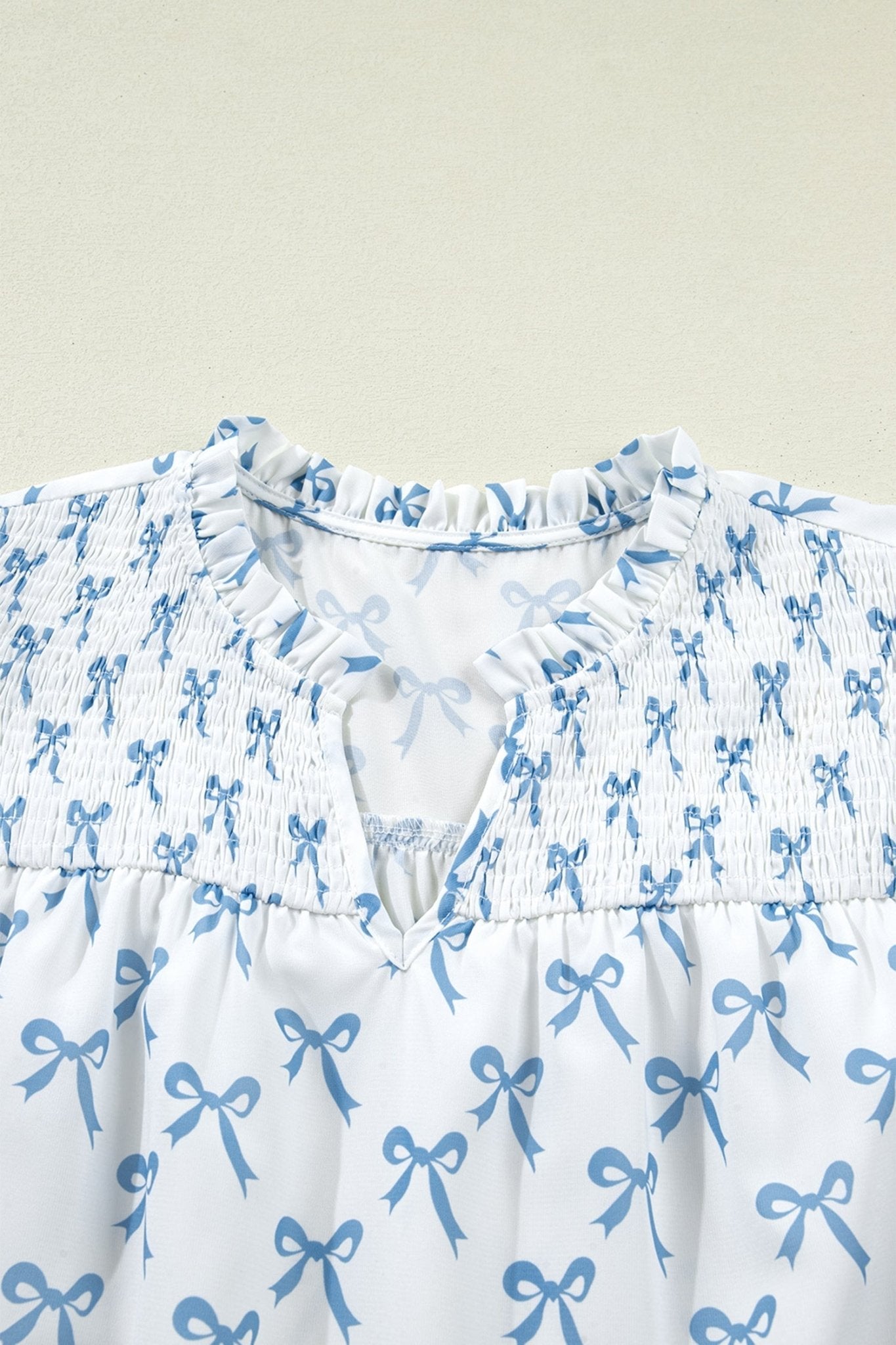 Melody Short Sleeve Bow PLUS Top - Hello Beautiful BoutiquePlus Size Blouses & ShirtsThreaded Pear