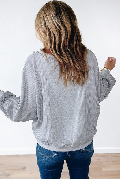 Mercy Hem Pullover top Long Sleeve Top - Hello Beautiful BoutiqueLong Sleeve TopsThreaded Pear
