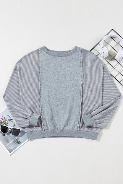 Mercy Hem Pullover top Long Sleeve Top - Hello Beautiful BoutiqueLong Sleeve TopsThreaded Pear
