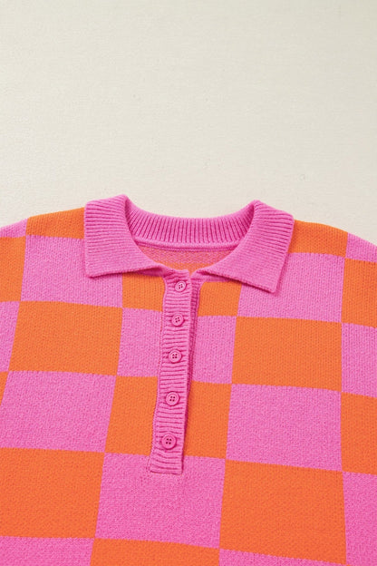 Meredith Polo Collar Baggy Sweater - Hello Beautiful BoutiqueSweatersThreaded Pear