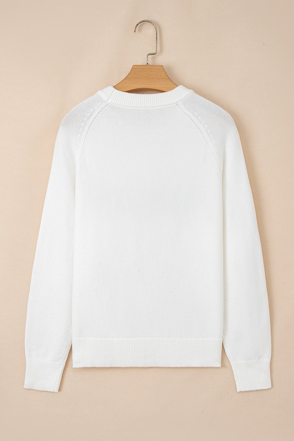 Merry Christmas Raglan Sleeve Sweater - Hello Beautiful BoutiqueSweatersThreaded Pear