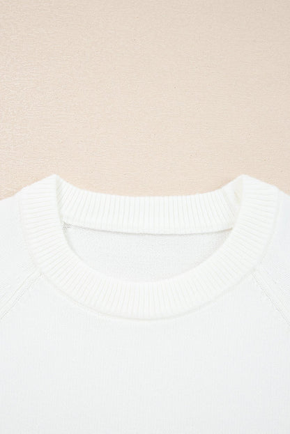 Merry Christmas Raglan Sleeve Sweater - Hello Beautiful BoutiqueSweatersThreaded Pear