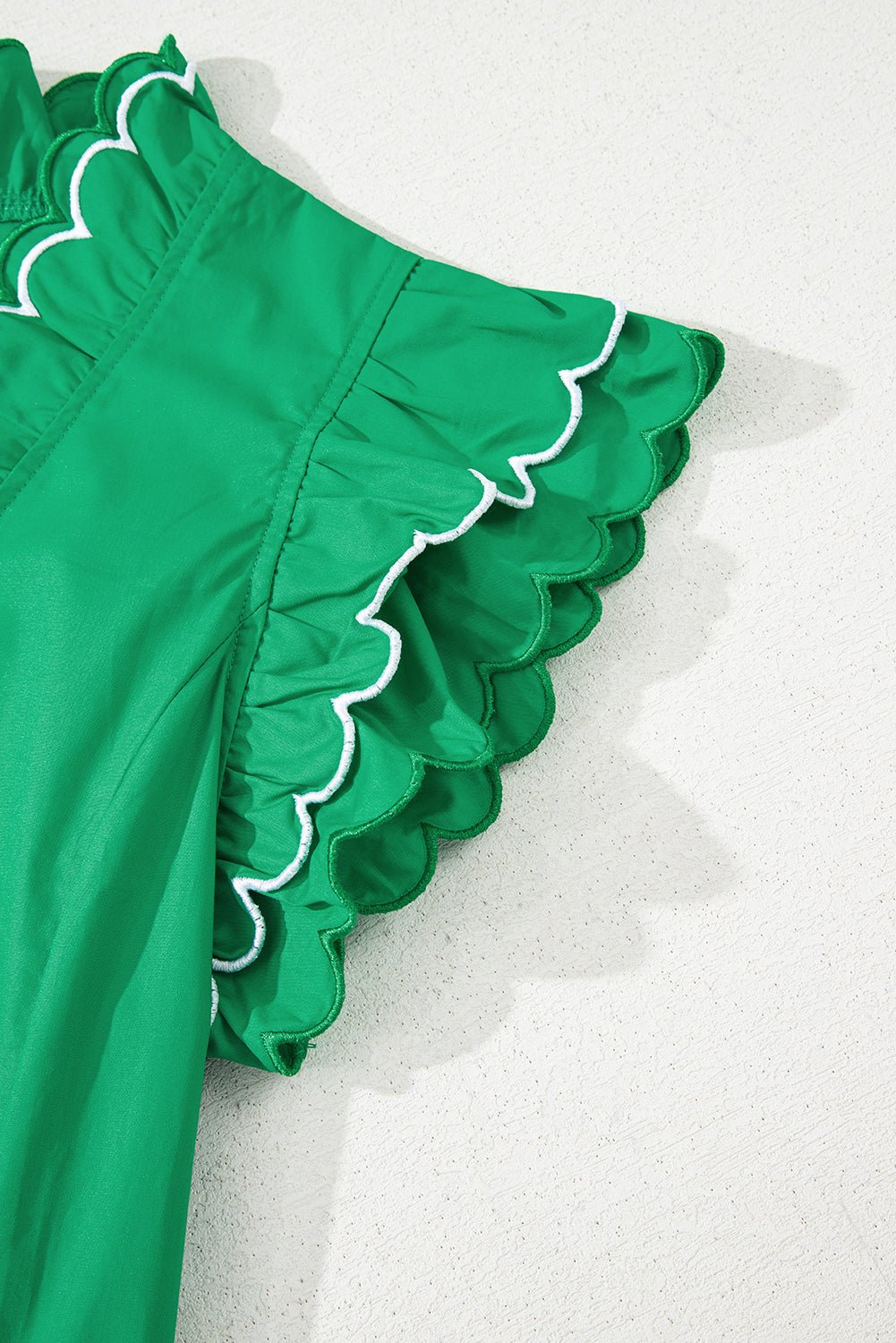 Mia Layered Short Sleeve Blouse - Hello Beautiful BoutiqueBlouses & ShirtsThreaded Pear