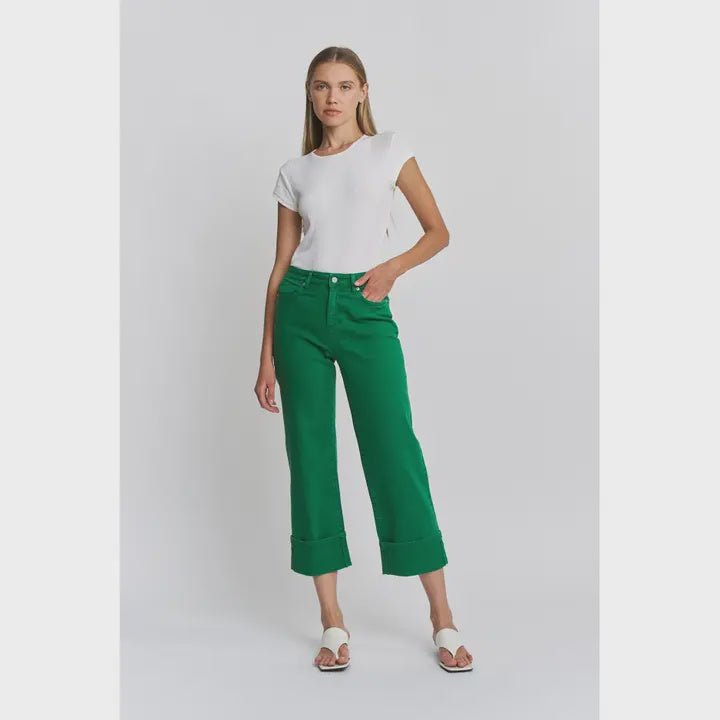 Mica High Rise Wide Crop - Hello Beautiful BoutiqueJeansMica Denim