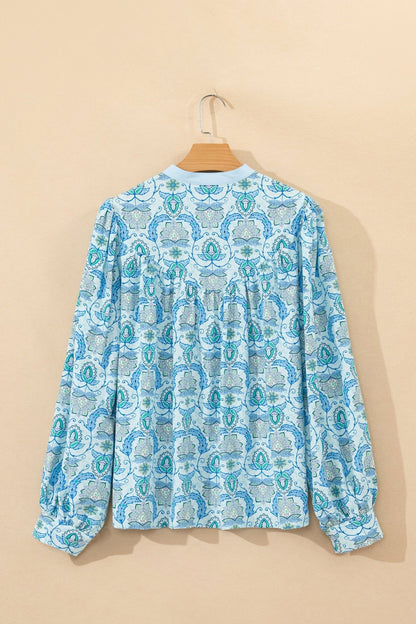 Micah Puff Sleeve Loose Shirt - Hello Beautiful BoutiqueBlouses & ShirtsThreaded Pear