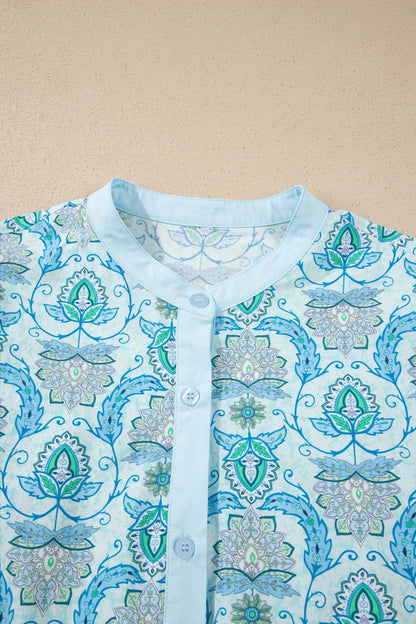 Micah Puff Sleeve Loose Shirt - Hello Beautiful BoutiqueBlouses & ShirtsThreaded Pear